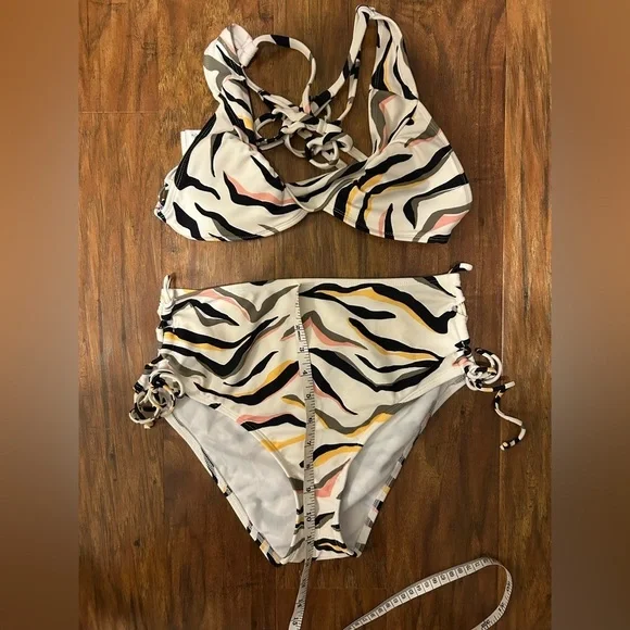 Animal Print Bikini Salt & Cove Women’s Size Medium - Picture 4 of 7